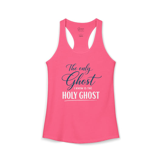 Holy Ghost - Women's Combed, Ring-spun Cotton Poly Racerback Tank