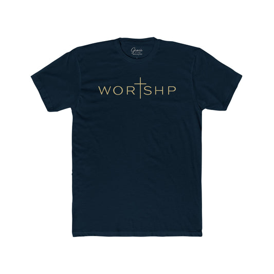 Worshp | Men's Premium Basic Tee - Classic fit. Ultra-soft 100% Premium Cotton. Built for everyday wear.