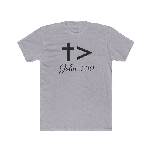 John 3:30 | Men's Premium Basic Tee - Classic fit. Ultra-soft 100% Premium Cotton. Built for everyday wear.