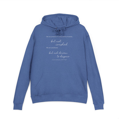2 Corinthians Hoodie | Lightweight French Terry Pullover Hoodie, 80% Cotton/20% Polyester, soft blended comfort.