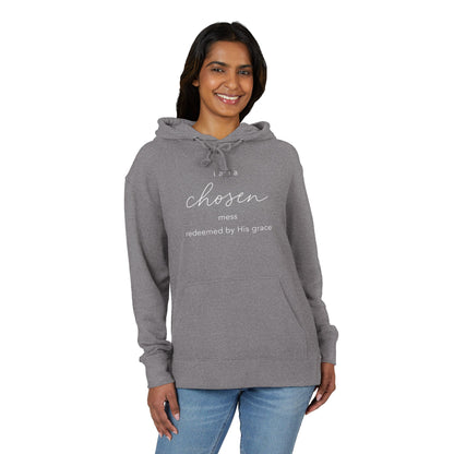 Chosen Hoodie | Lightweight French Terry Pullover Hoodie, 80% Cotton/20% Polyester, soft blended comfort.