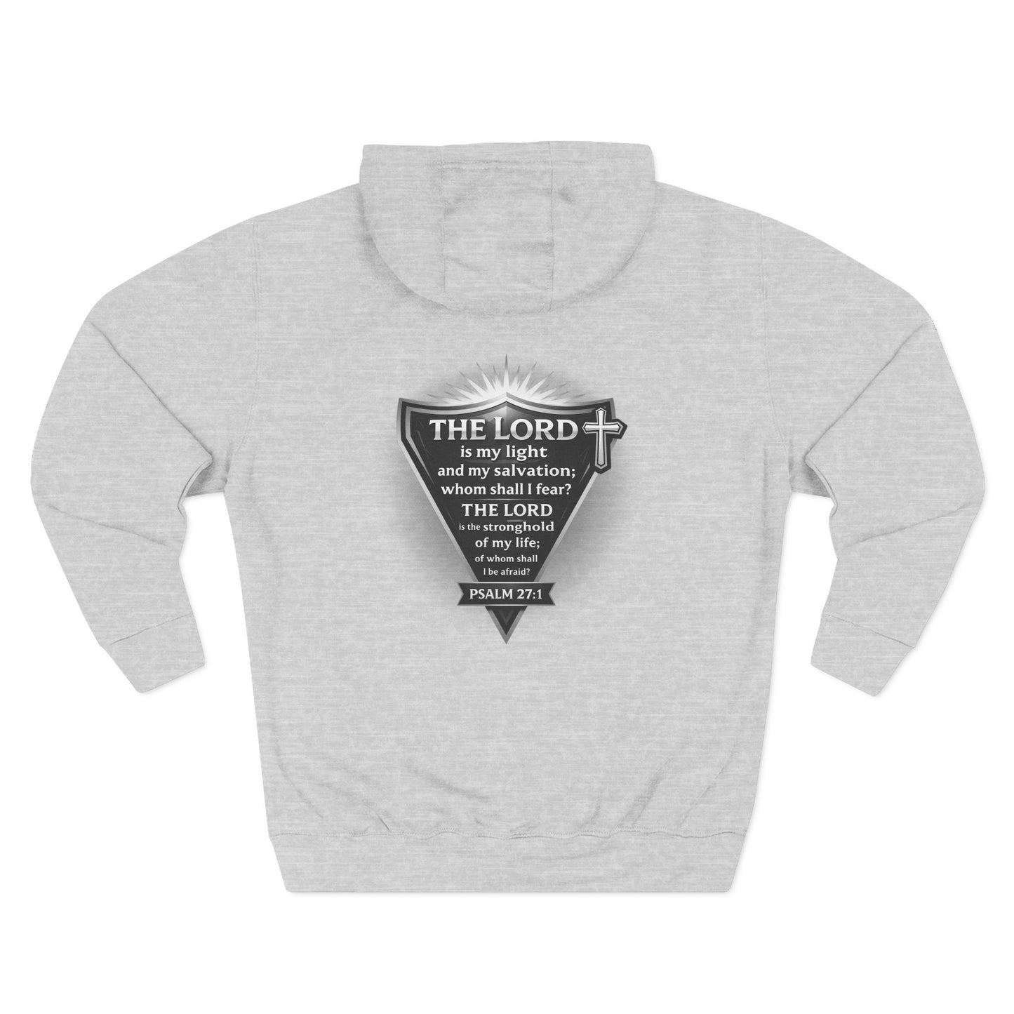Psalm 27 | Men's 80% Cotton/20%. Polyester, Premium Heavyweight Pullover Fleece