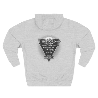 Psalm 27 | Men's 80% Cotton/20%. Polyester, Premium Heavyweight Pullover Fleece