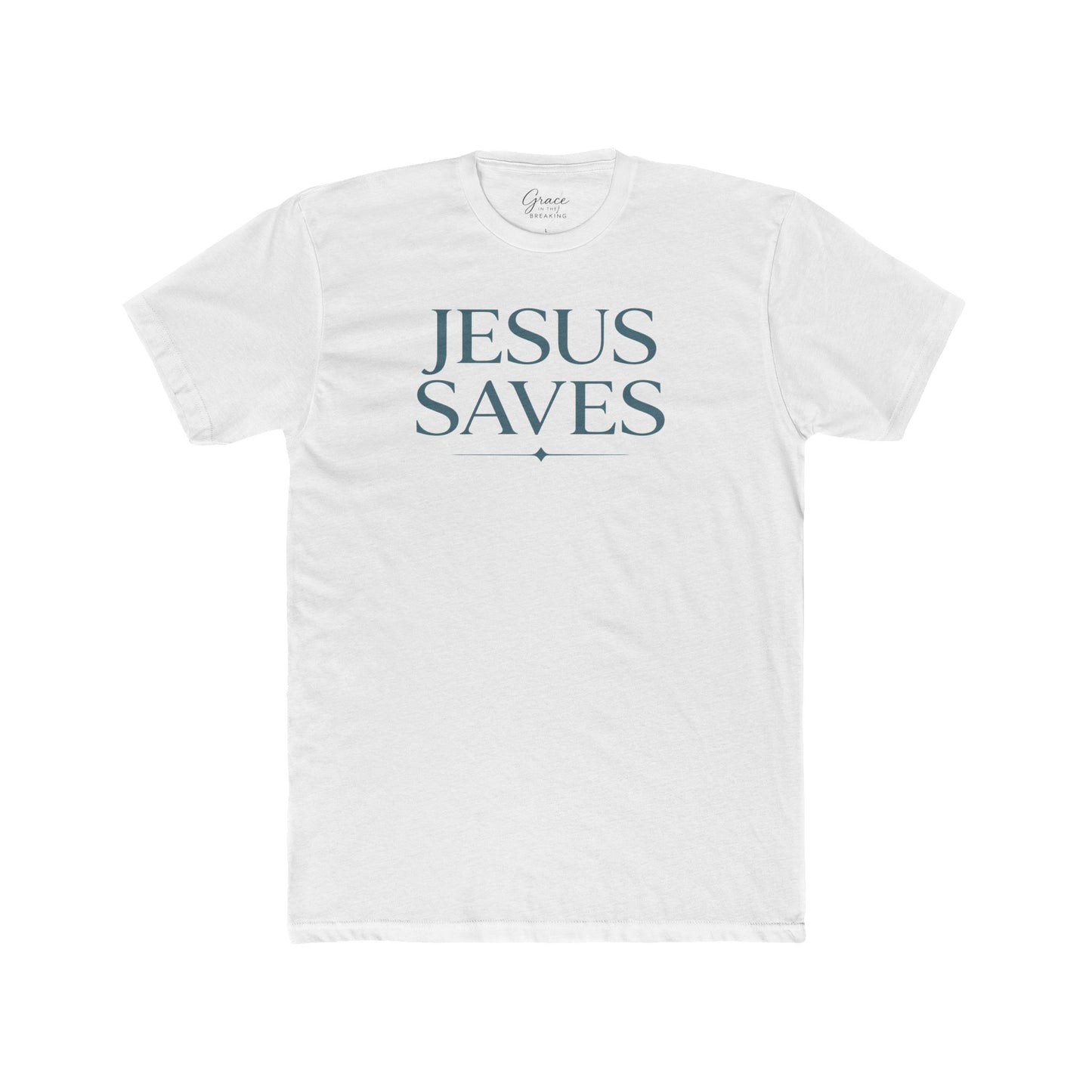 Jesus Saves | Men's Premium Basic Tee - Classic fit. Ultra-soft 100% Premium Cotton. Built for everyday wear.