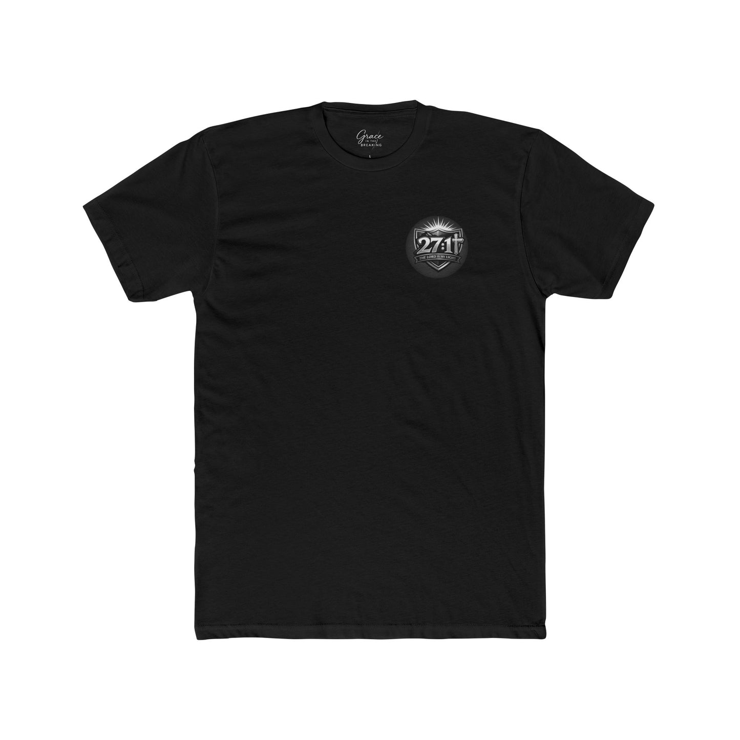 Psalm 27 | Men's Premium Basic Tee - Classic fit. Ultra-soft 100% Premium Cotton. Built for everyday wear.