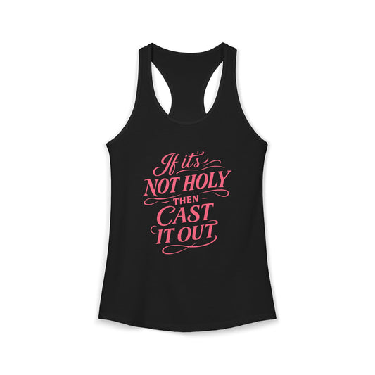 If It's Not Holy - Women's Combed, Ring-spun Cotton Poly Racerback Tank