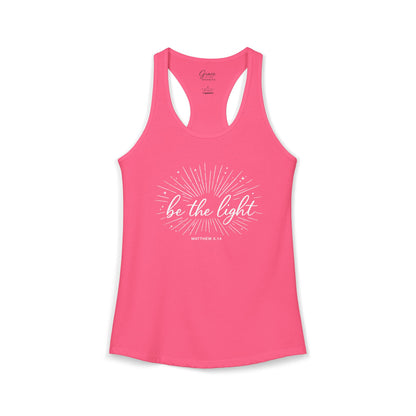 Be The Light - Women's Combed, Ring-spun Cotton Poly Racerback Tank