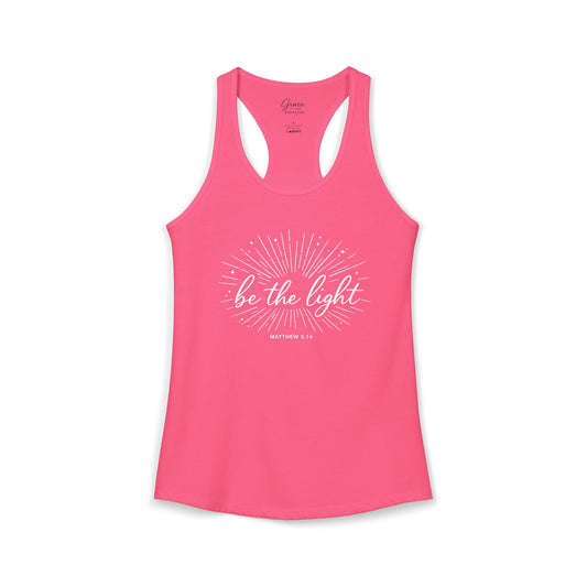 Be The Light - Women's Combed, Ring-spun Cotton Poly Racerback Tank