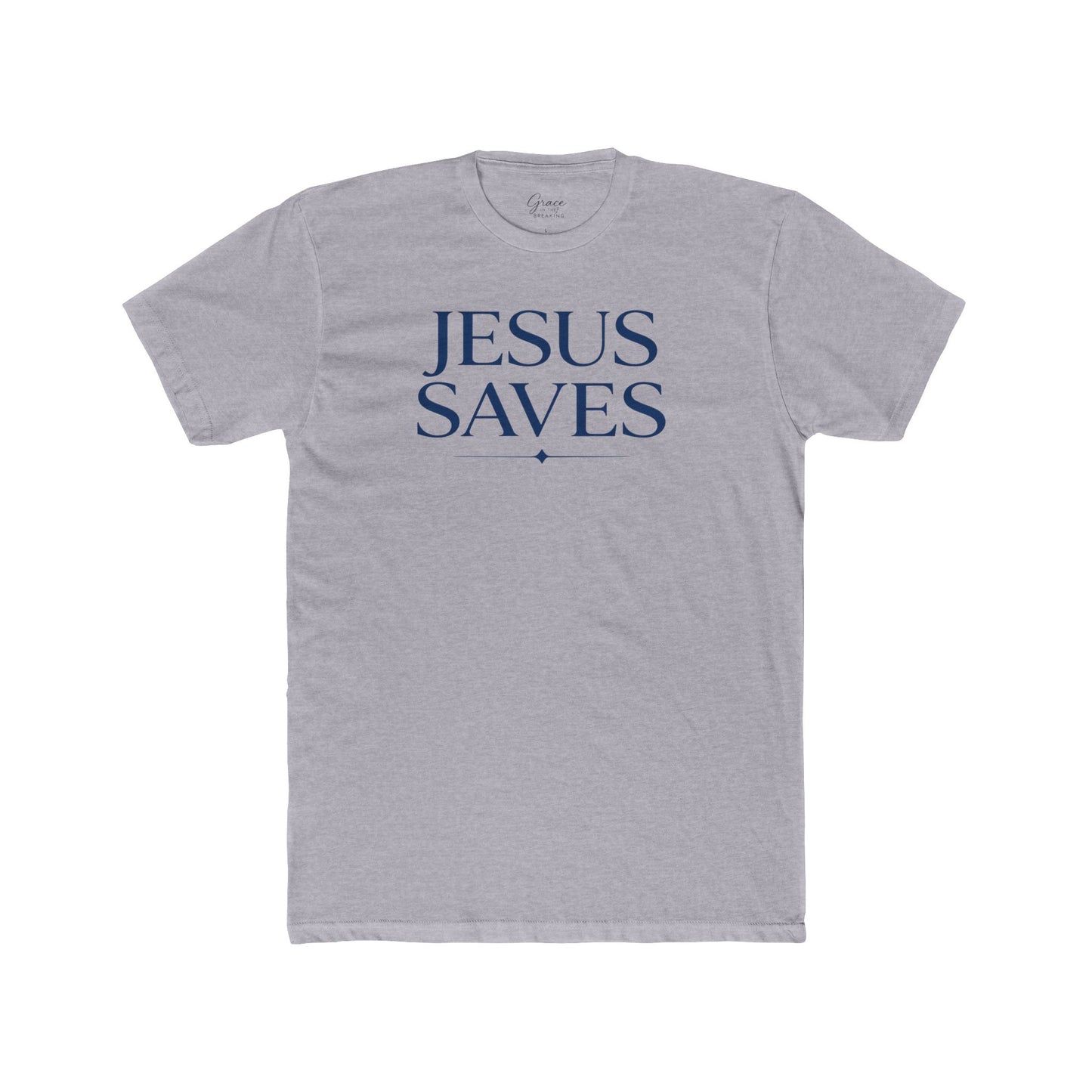 Jesus Saves | Men's Premium Basic Tee - Classic fit. Ultra-soft 100% Premium Cotton. Built for everyday wear.