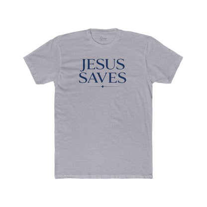 Jesus Saves | Men's Premium Basic Tee - Classic fit. Ultra-soft 100% Premium Cotton. Built for everyday wear.