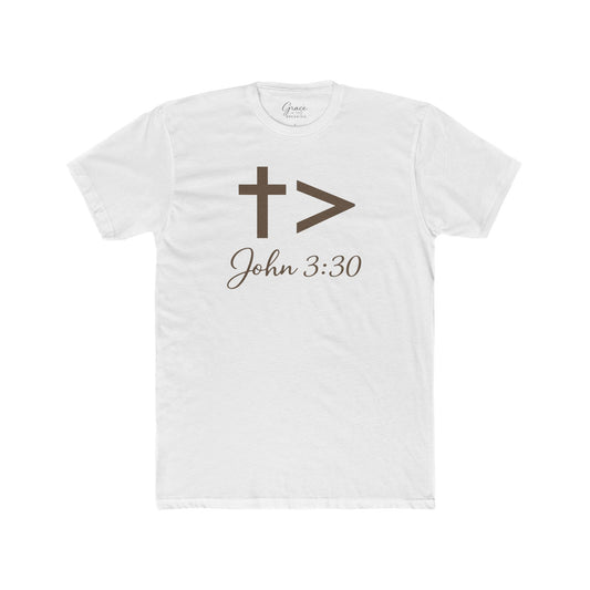 John 3:30 | Men's Premium Basic Tee - Classic fit. Ultra-soft 100% Premium Cotton. Built for everyday wear.