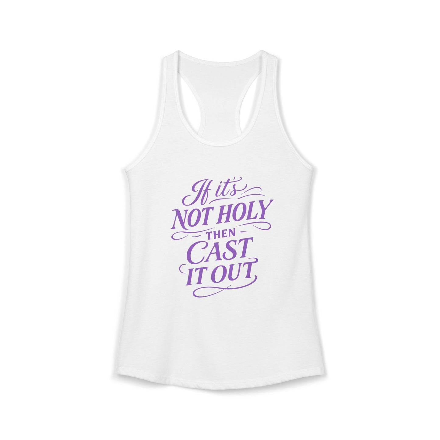 If It's Not Holy - Women's Combed, Ring-spun Cotton Poly Racerback Tank