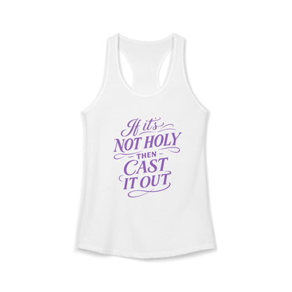 If It's Not Holy - Women's Combed, Ring-spun Cotton Poly Racerback Tank