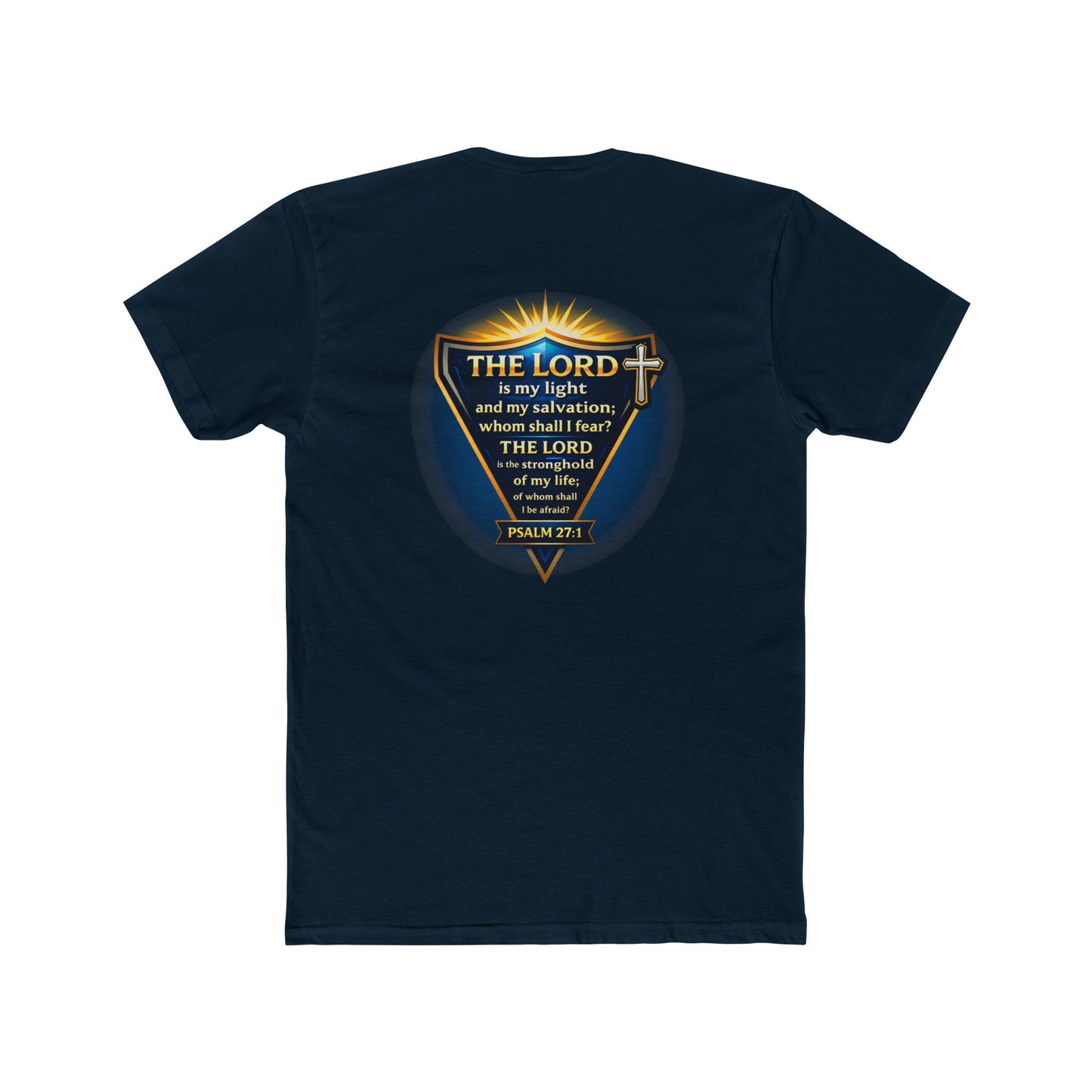 Psalm 27 | Men's Premium Basic Tee - Classic fit. Ultra-soft 100% Premium Cotton. Built for everyday wear.