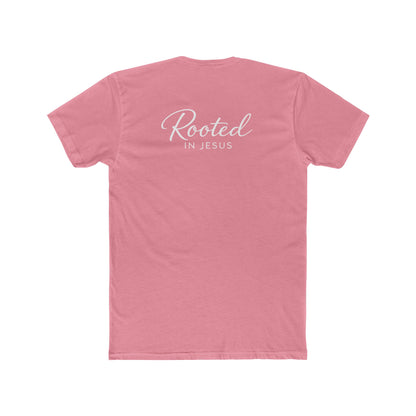 Rooted in Jesus Tee | Women's Premium Basic Tee - Classic fit. Ultra-soft 100% Premium Cotton. Built for everyday wear.