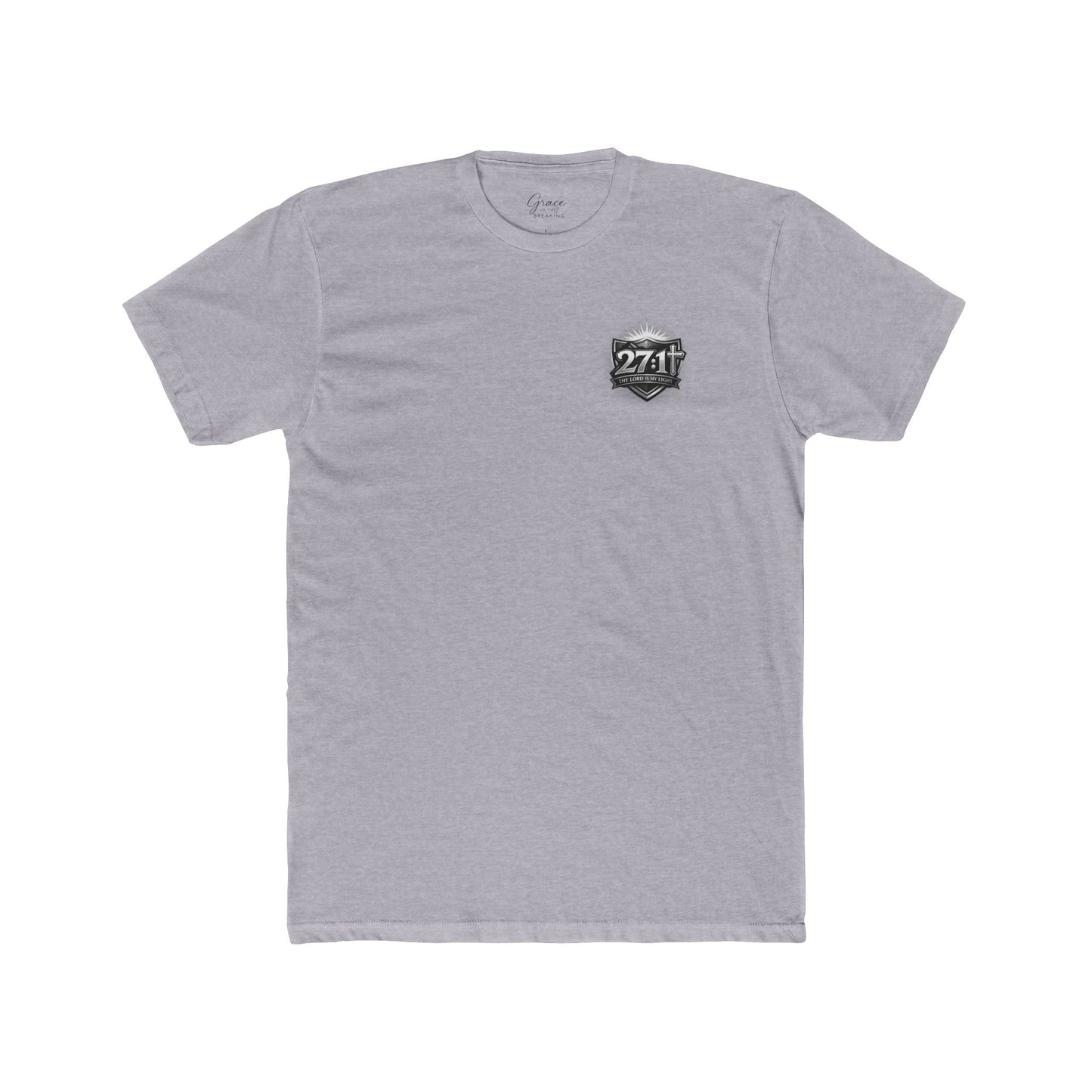 Psalm 27 | Men's Premium Basic Tee - Classic fit. Ultra-soft 100% Premium Cotton. Built for everyday wear.
