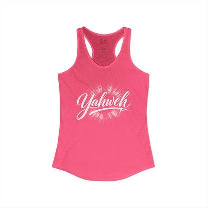 YahWeh - Women's Combed, Ring-spun Cotton Poly Racerback Tank