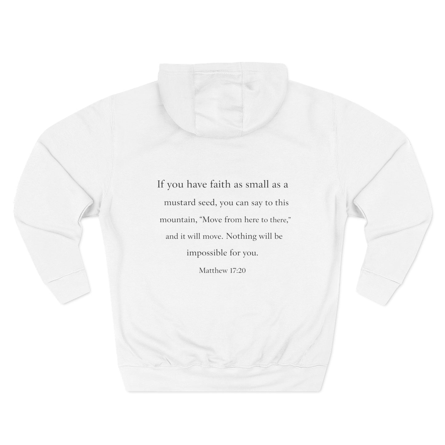Faith — Men's 80% Cotton/20%. Polyester, Premium Heavyweight Pullover Fleece