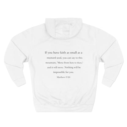 Faith — Men's 80% Cotton/20%. Polyester, Premium Heavyweight Pullover Fleece