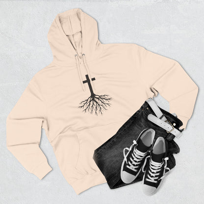 Rooted in Jesus — 80% Cotton/20%. Polyester, Premium Heavyweight Pullover Fleece