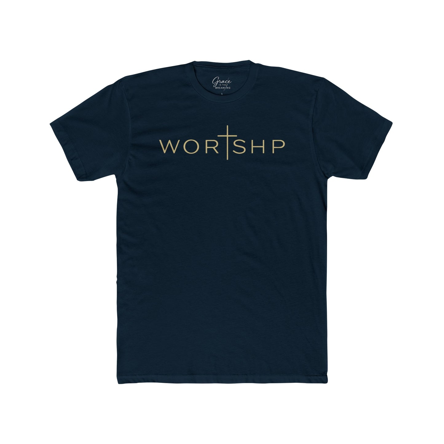 Worshp | Men's Premium Basic Tee - Classic fit. Ultra-soft 100% Premium Cotton. Built for everyday wear.