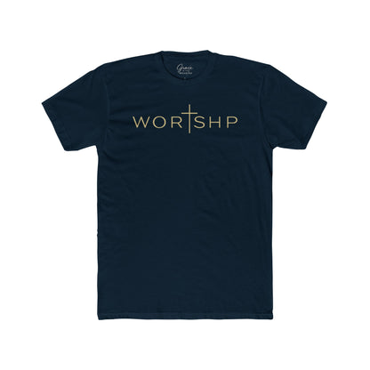 Worshp | Men's Premium Basic Tee - Classic fit. Ultra-soft 100% Premium Cotton. Built for everyday wear.