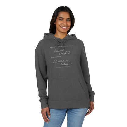 2 Corinthians Hoodie | Lightweight French Terry Pullover Hoodie, 80% Cotton/20% Polyester, soft blended comfort.
