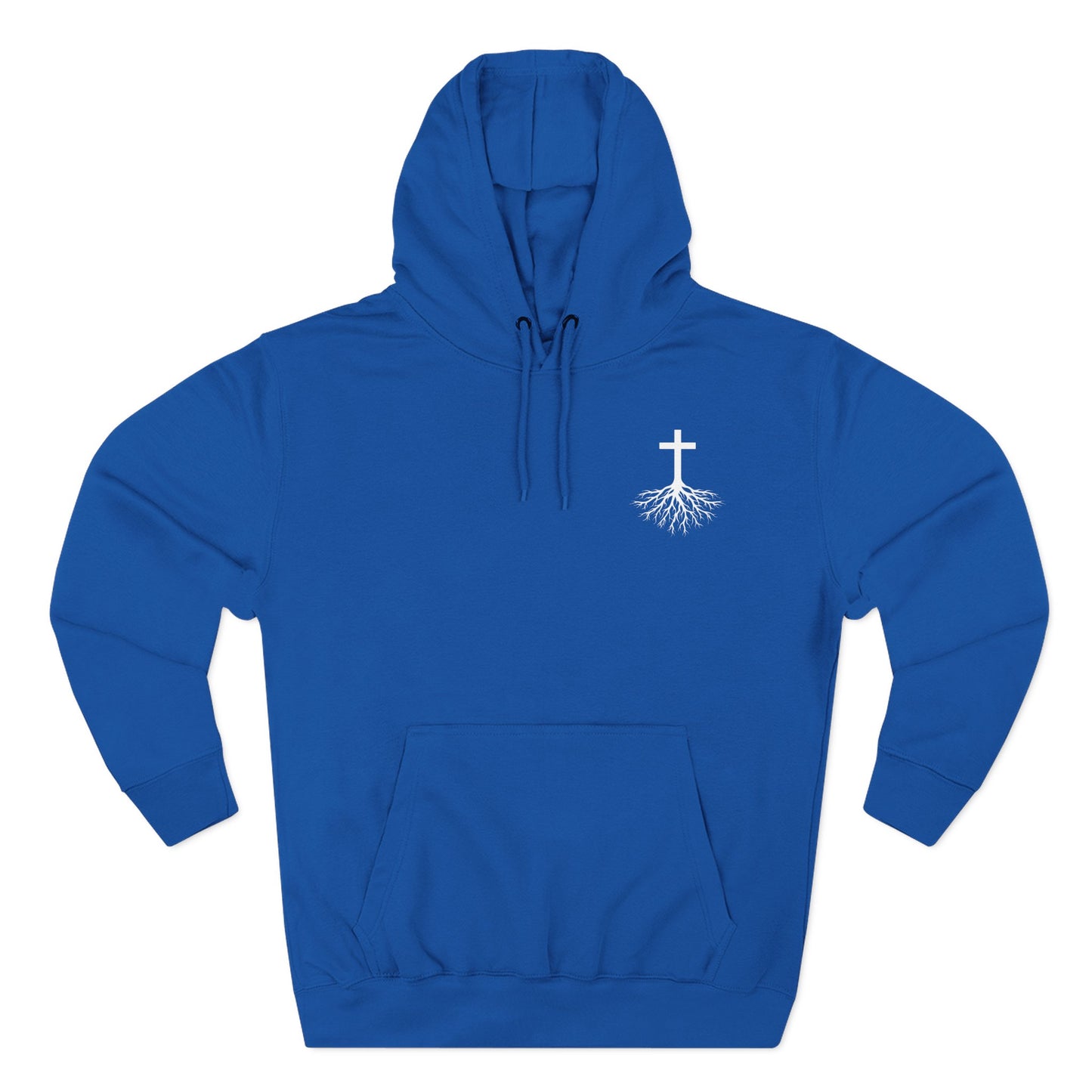 Rooted in Jesus | Men's 80% Cotton/20%. Polyester, Premium Heavyweight Pullover Fleece