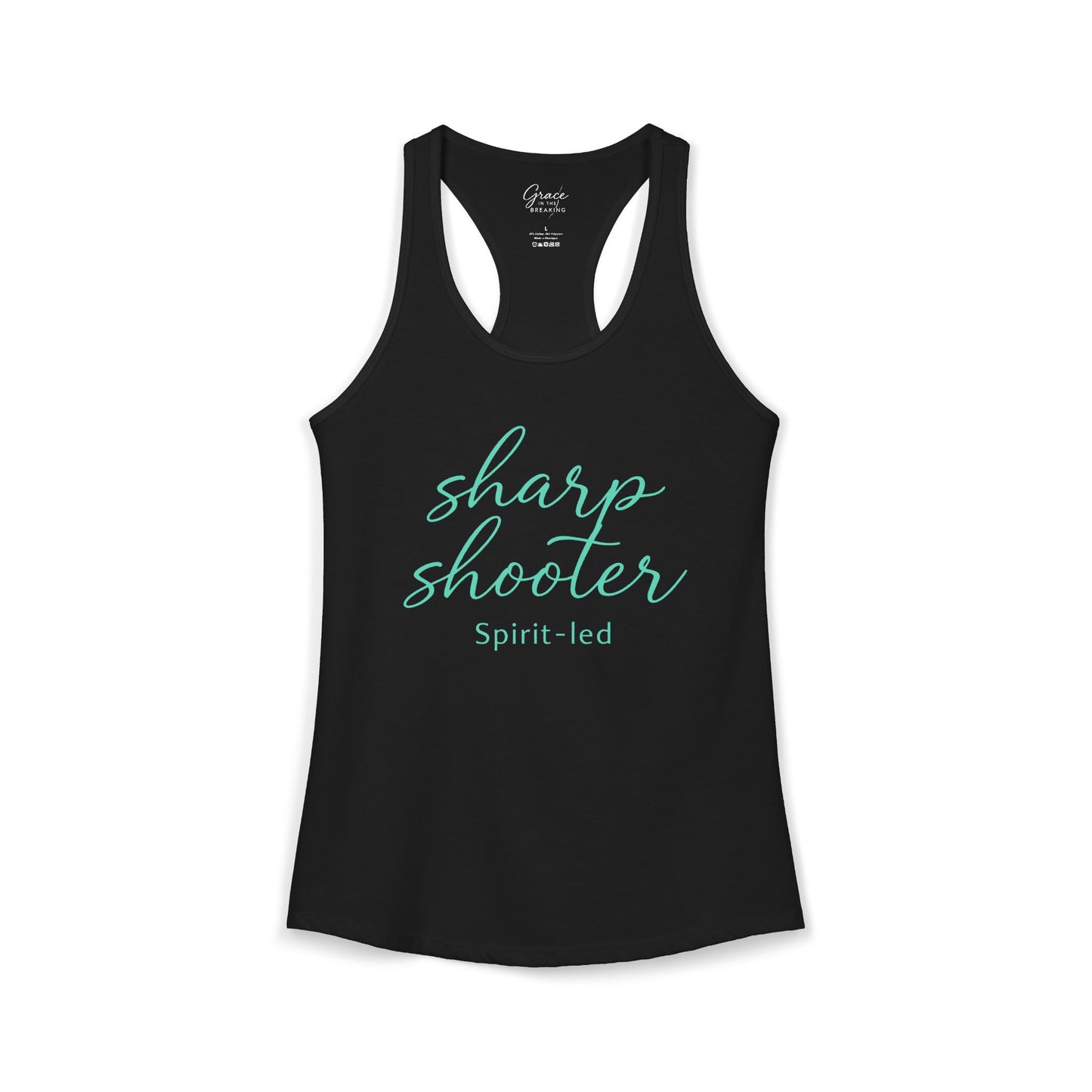Sharp Shooter - Women's Combed, Ring-spun Cotton Poly Racerback Tank