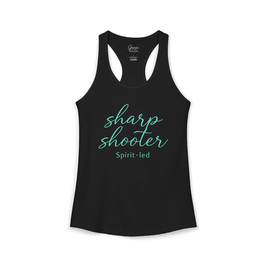Sharp Shooter - Women's Combed, Ring-spun Cotton Poly Racerback Tank