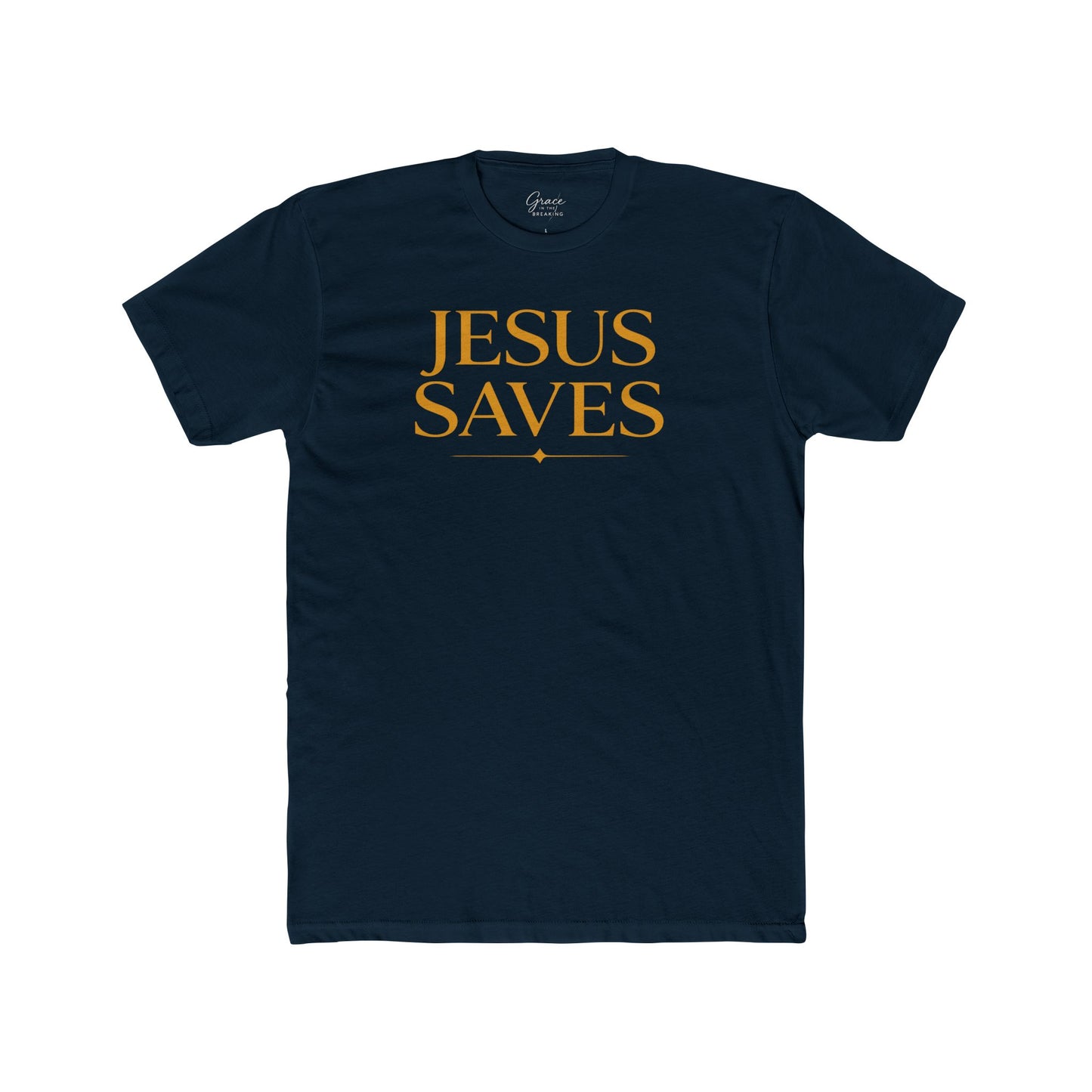 Jesus Saves | Men's Premium Basic Tee - Classic fit. Ultra-soft 100% Premium Cotton. Built for everyday wear.