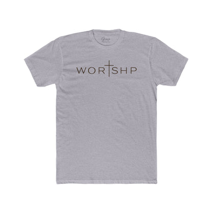 Worshp | Men's Premium Basic Tee - Classic fit. Ultra-soft 100% Premium Cotton. Built for everyday wear.
