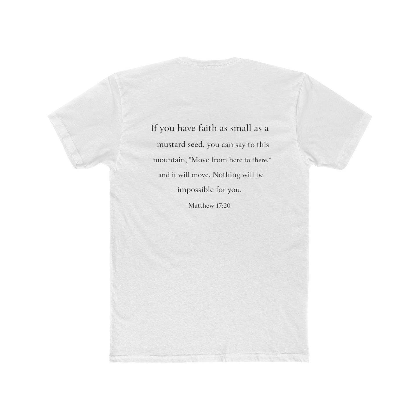 Faith | Men's Premium Basic Tee - Classic fit. Ultra-soft 100% Premium Cotton. Built for everyday wear.