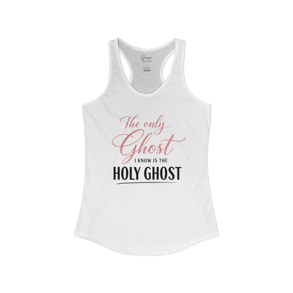 Holy Ghost - Women's Combed, Ring-spun Cotton Poly Racerback Tank