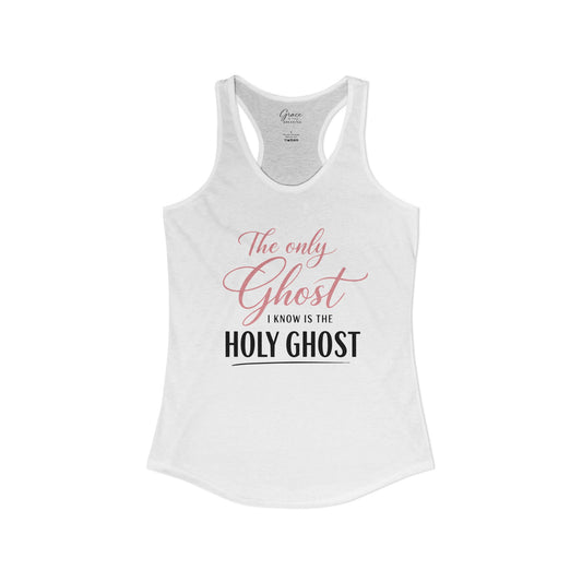 Holy Ghost - Women's Combed, Ring-spun Cotton Poly Racerback Tank