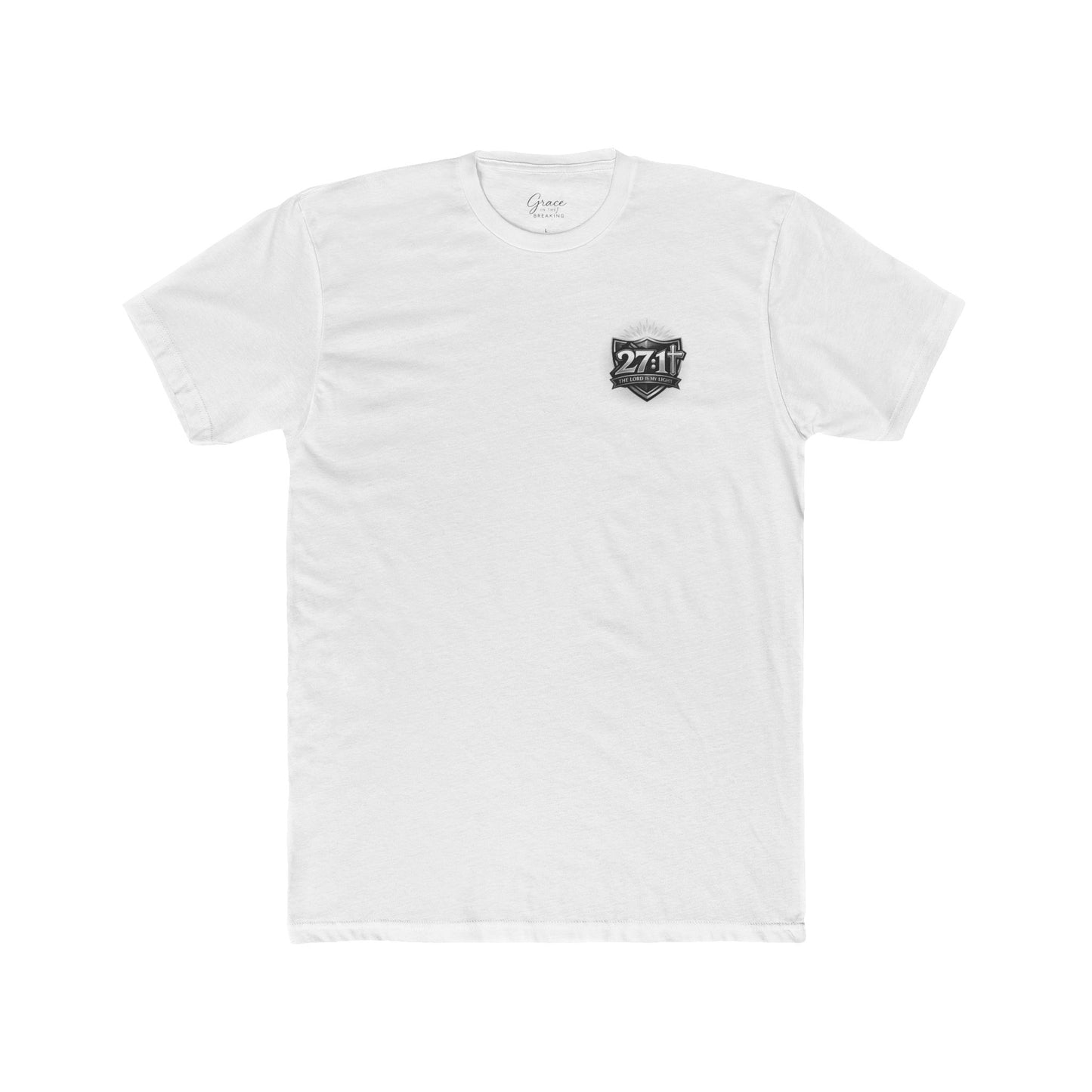 Psalm 27 | Men's Premium Basic Tee - Classic fit. Ultra-soft 100% Premium Cotton. Built for everyday wear.