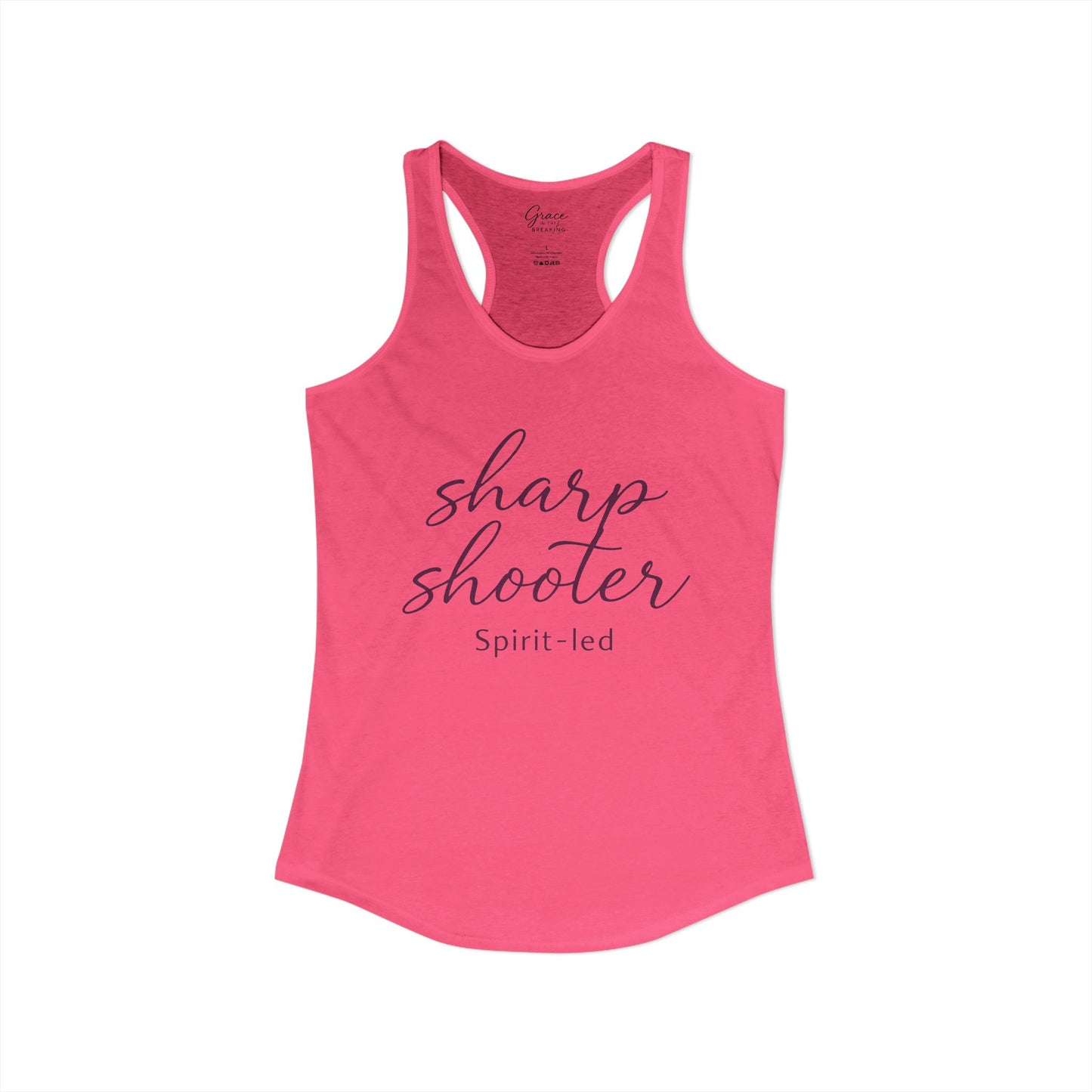 Sharp Shooter - Women's Combed, Ring-spun Cotton Poly Racerback Tank