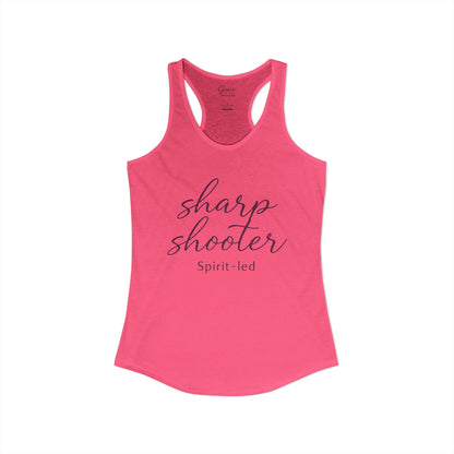 Sharp Shooter - Women's Combed, Ring-spun Cotton Poly Racerback Tank