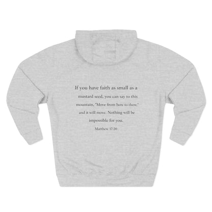 Faith — Men's 80% Cotton/20%. Polyester, Premium Heavyweight Pullover Fleece