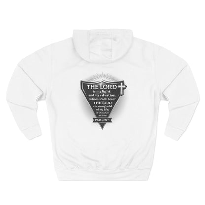 Psalm 27 | Men's 80% Cotton/20%. Polyester, Premium Heavyweight Pullover Fleece