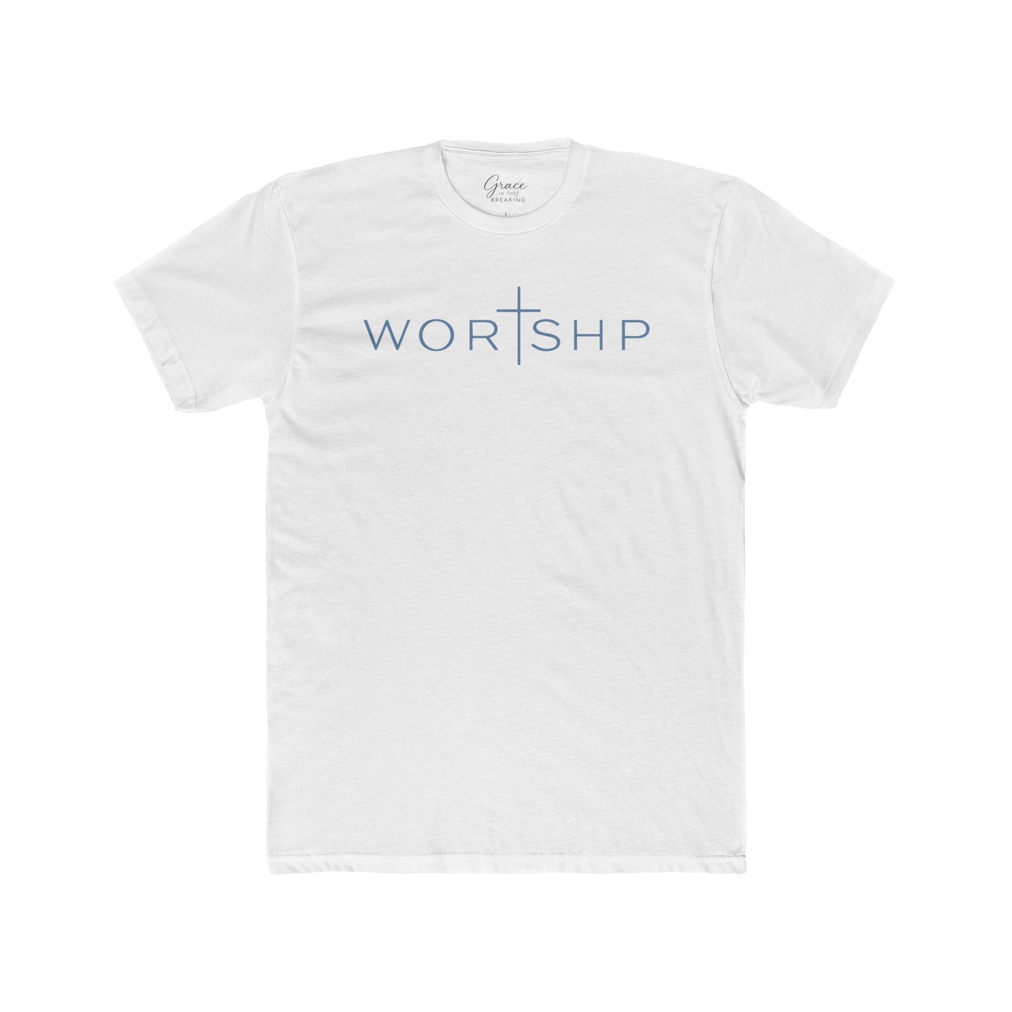 Worshp | Men's Premium Basic Tee - Classic fit. Ultra-soft 100% Premium Cotton. Built for everyday wear.