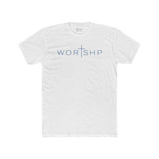 Worshp | Men's Premium Basic Tee - Classic fit. Ultra-soft 100% Premium Cotton. Built for everyday wear.