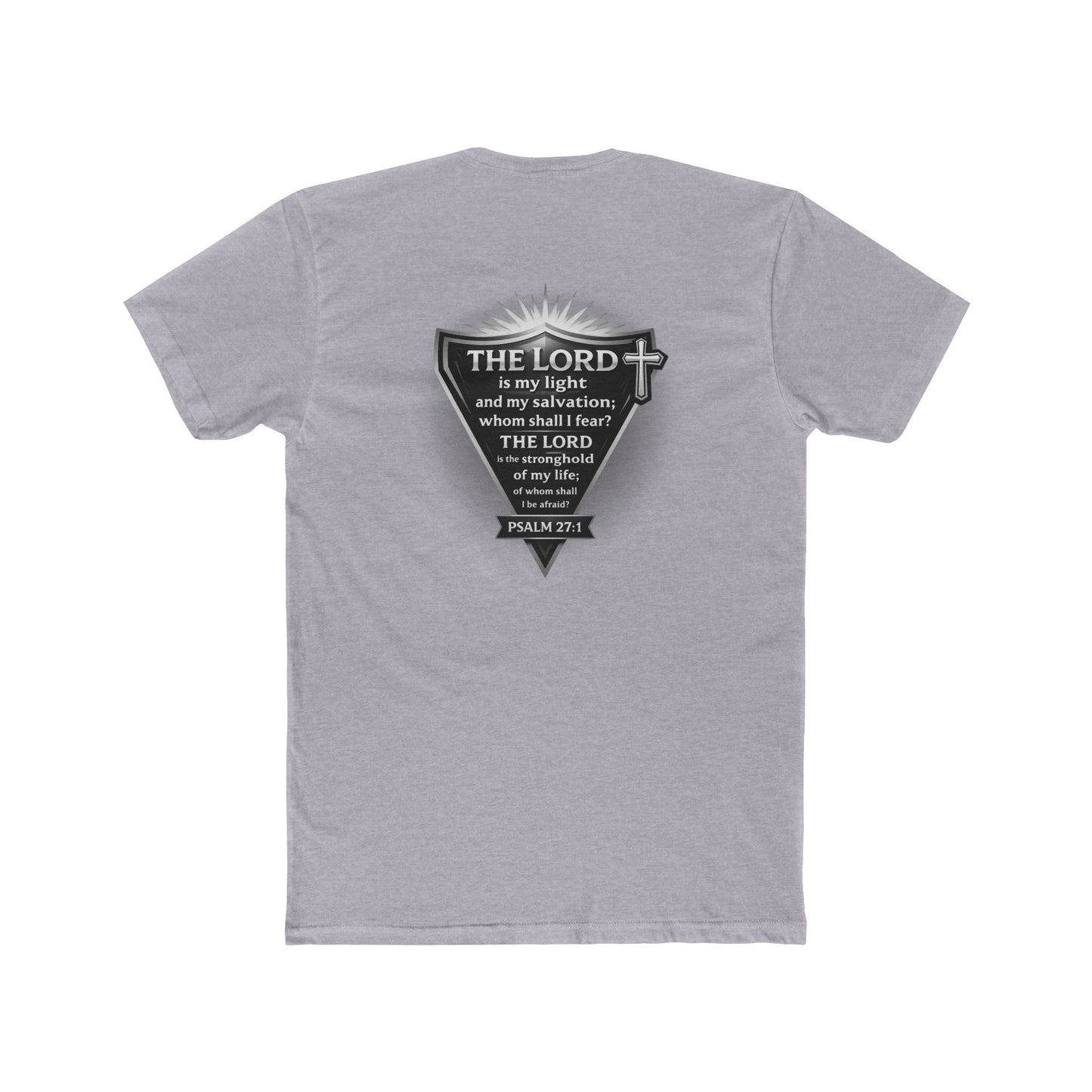 Psalm 27 | Men's Premium Basic Tee - Classic fit. Ultra-soft 100% Premium Cotton. Built for everyday wear.