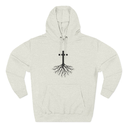 Rooted in Jesus — 80% Cotton/20%. Polyester, Premium Heavyweight Pullover Fleece