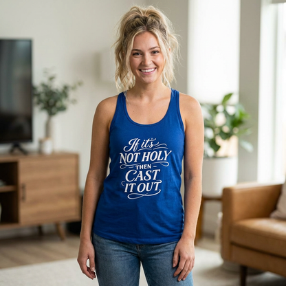 If It's Not Holy - Women's Combed, Ring-spun Cotton Poly Racerback Tank