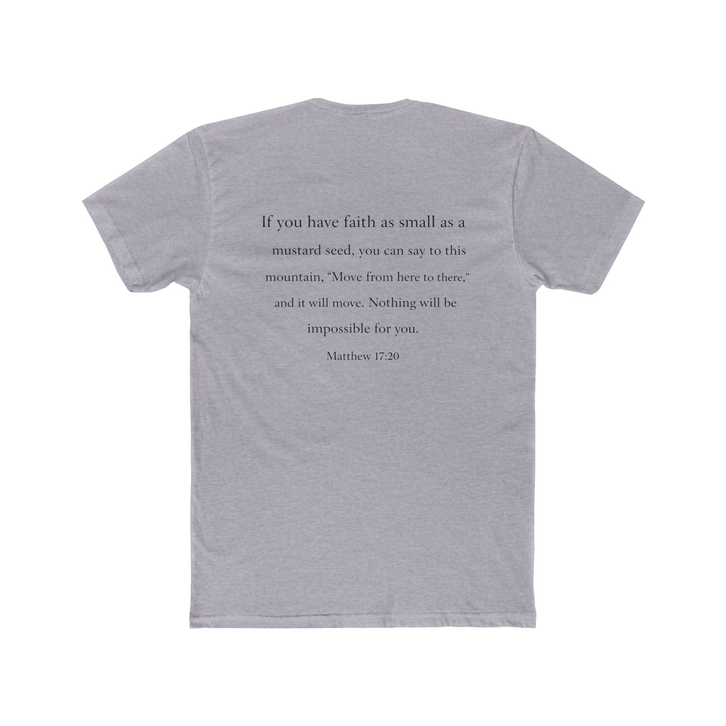 Faith | Men's Premium Basic Tee - Classic fit. Ultra-soft 100% Premium Cotton. Built for everyday wear.