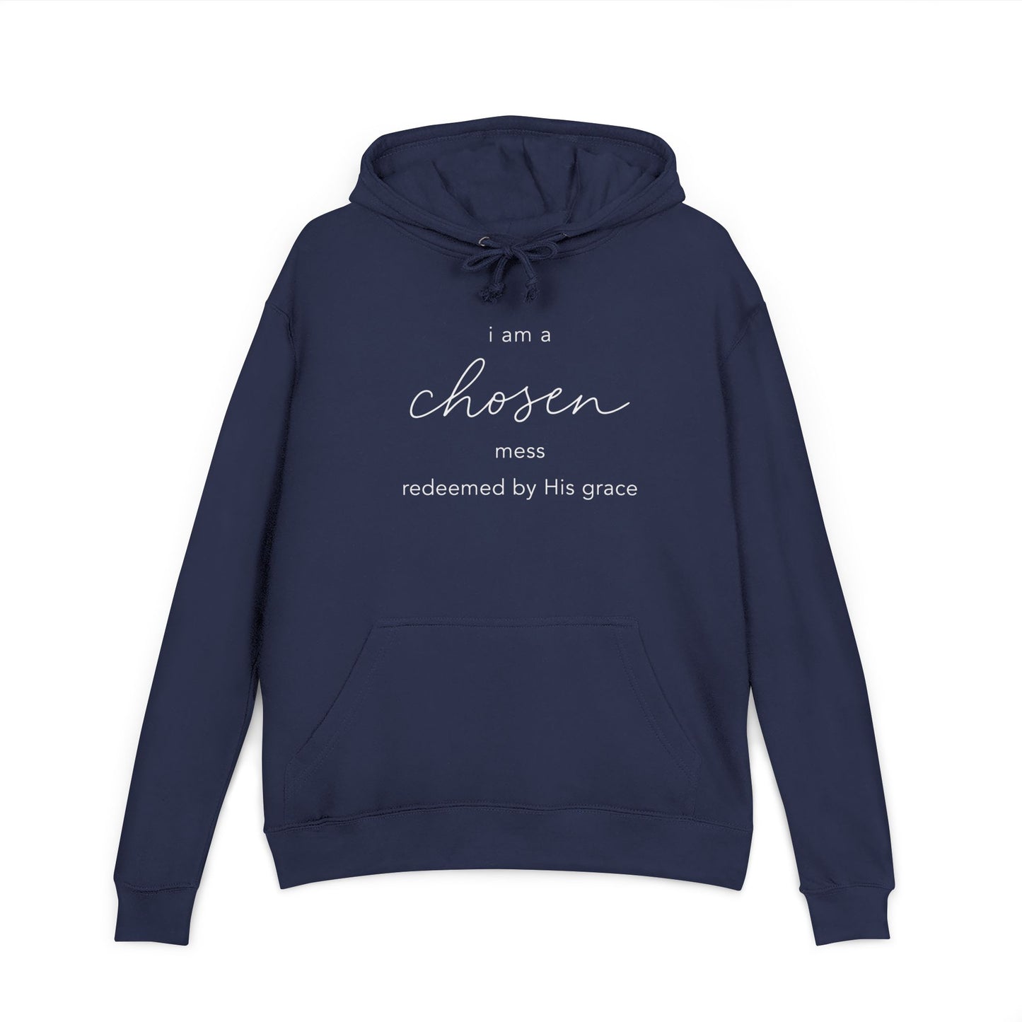 Chosen Hoodie | Lightweight French Terry Pullover Hoodie, 80% Cotton/20% Polyester, soft blended comfort.