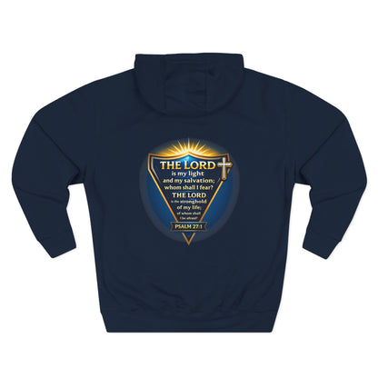 Psalm 27 | Men's 80% Cotton/20%. Polyester, Premium Heavyweight Pullover Fleece
