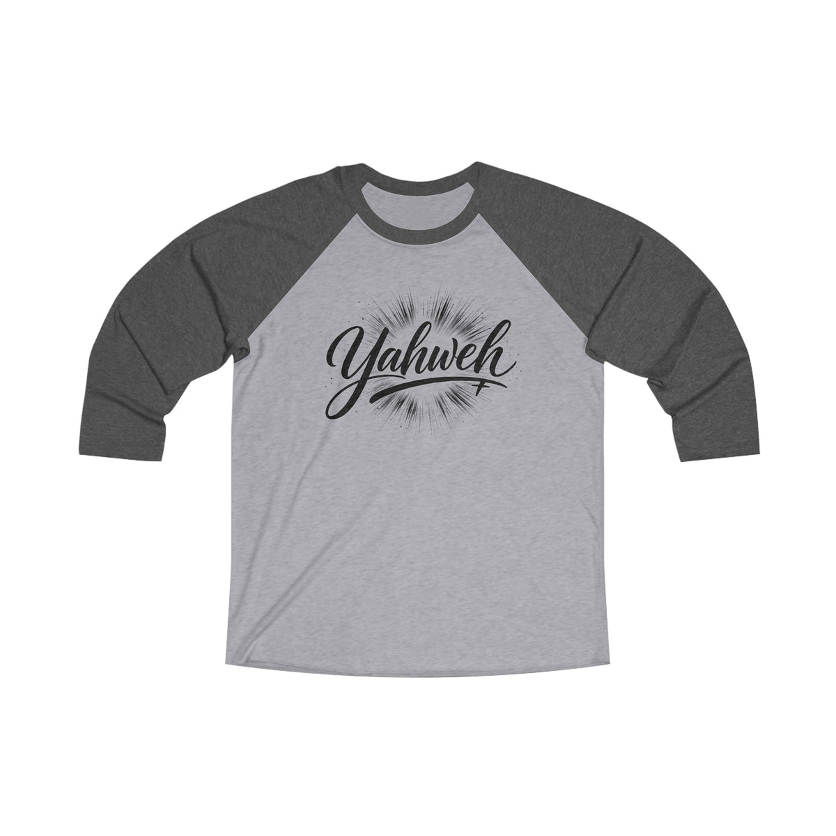 Yahweh | Premium, Long Sleeve Heather Raglan Baseball Tee