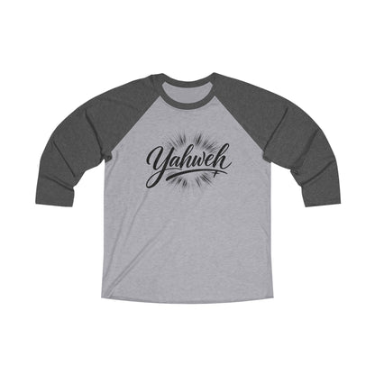 Yahweh | Premium, Long Sleeve Heather Raglan Baseball Tee